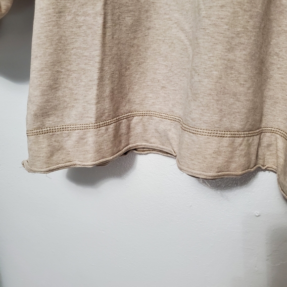 Mens XL Thermal Sherpa Pull Over Jacket Sweater Cream Front Button Up Jeremiah - Picture 7 of 12